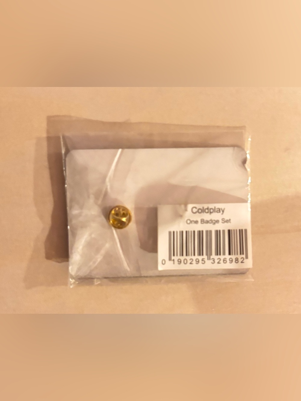 Coldplay Black & Gold Enamel Pin - Everyday Life - Picture 2 of 2